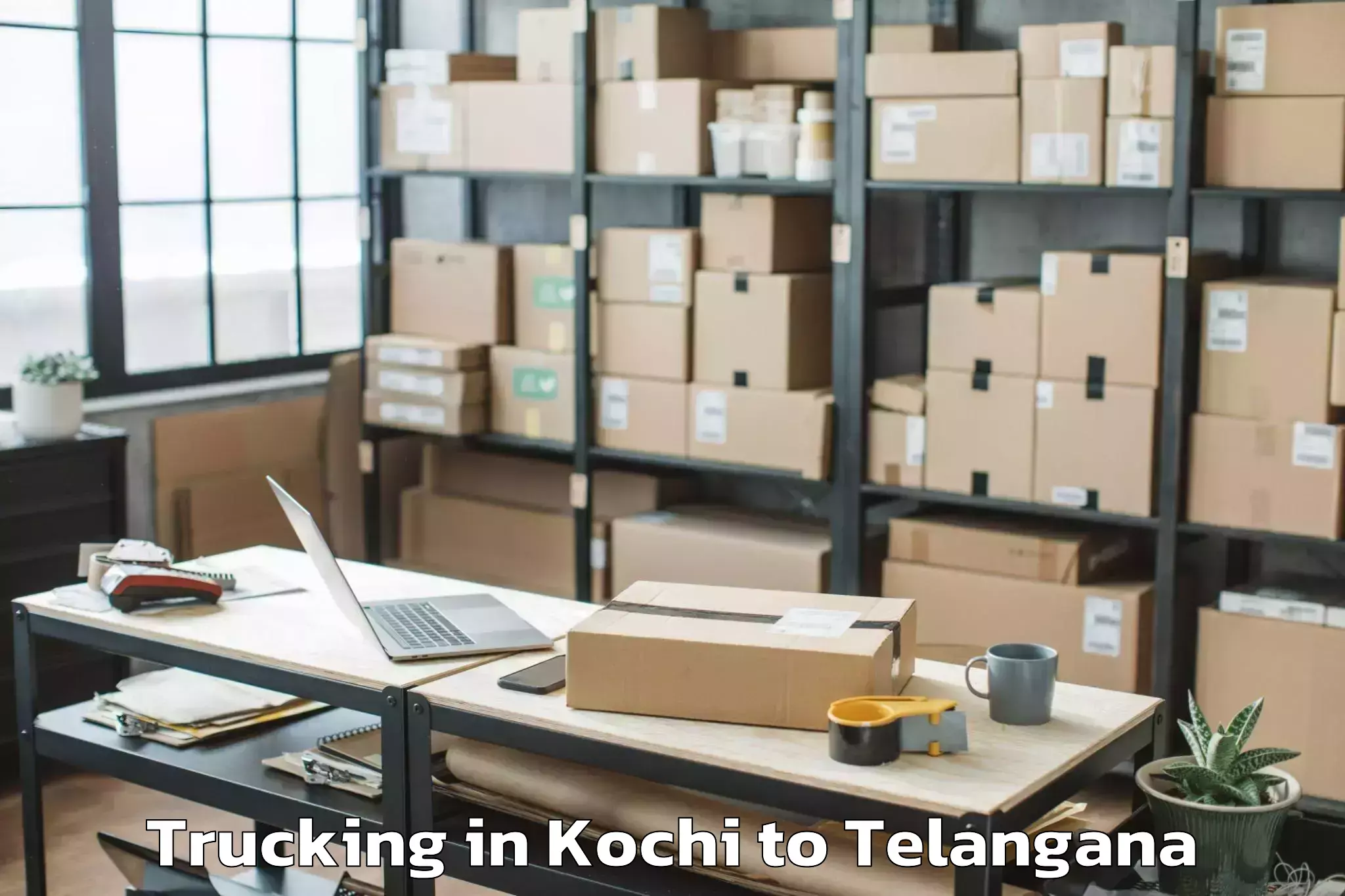 Book Kochi to Dummugudem Trucking